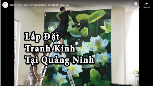 Tranh Kính Hoa Sen Trắng Khổ Lớn Nhất Hiện Nay