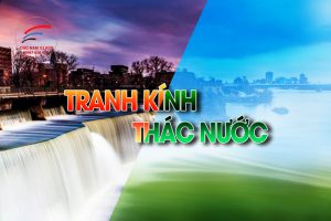 Tranh kính thác nước